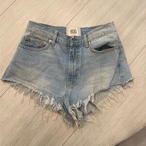 BDG Women's Faded Blue Jean Shorts